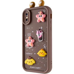 Чехол TPU Toys Case with Ears для Apple iPhone X / XS (5.8") Brown