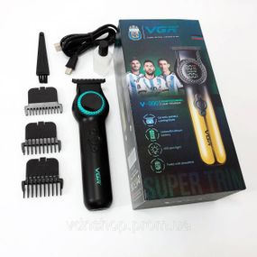 Малошумная машинка для стрижки волос VGR V-990, Электрическая машинка триммер для волос и бороды WS-45