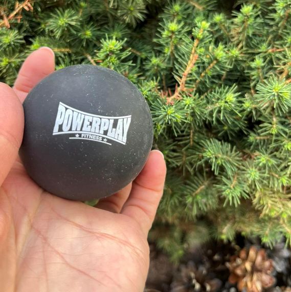 Массажный силиконовый мяч Паверплей PP-4354 Silicone Lacrosse Ball (6.3см.) Черный | Зображення 3