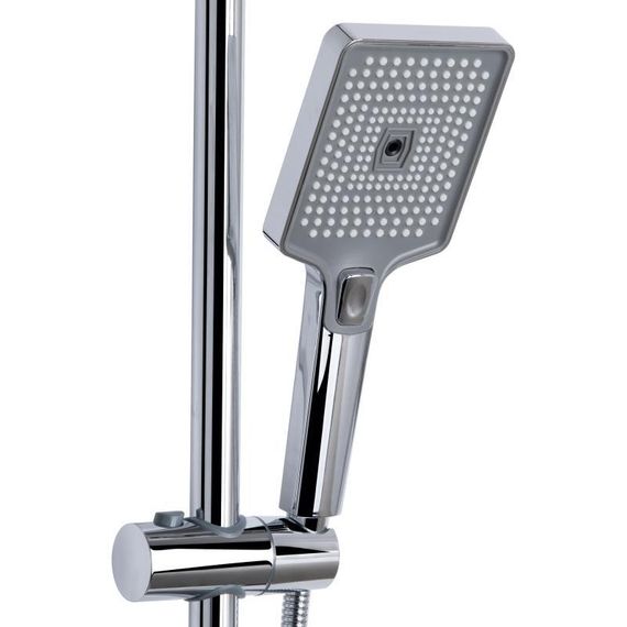 Душова система універсальна Qtap Aries на три споживача (з виливом) QTARI111CRM45560 Chrome | Зображення 3