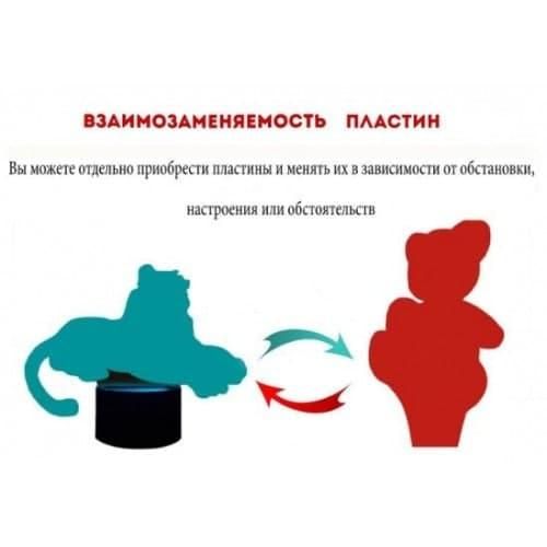 3D светильник ночник с пультом "Айория Лео" 3DTOYSLAMP | Зображення 2
