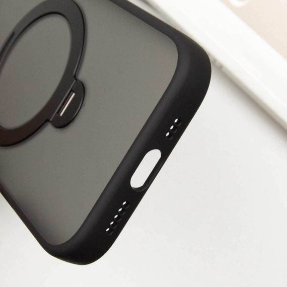 TPU+PC чохол Metal Buttons with MagSafe Colorful HQ Ring для Apple iPhone 15 Pro Max (6.7") | Зображення 7