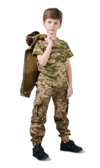 Костюм дитячий ARMY KIDS Скаут Soft-Shell теплий камуфляж Піксель | Зображення 4