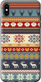 Чехол на iPhone XS Max Рождественский орнамент "3303u-1557-17620"