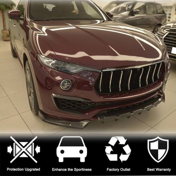 Карбоновые накладки на передний бампер (для Base/S) для Maserati Levante 2016- гг | Зображення 2