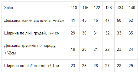 Комплект для дівчаток (майка+труси) з фігурною резиною Носи своє 134 Рожевий (p-8555-85503) | Зображення 1