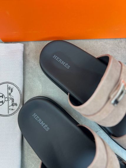 Сланці Hermes Jackson etoupe чоловічі коричневі  ob413 | Зображення 3
