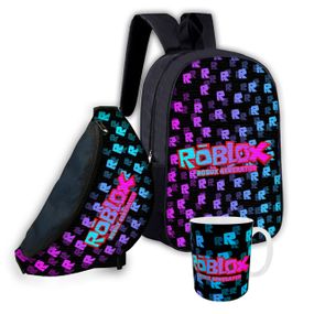 Набір дитячий Роблокс «Roblox» рюкзак 36х27см сумка-бананка, кружка з принтом для хлопчика (01577)