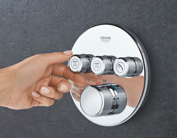 Термостат прихованого монтажу на 3 споживача Grohe Grohtherm SmartControl (29121000) | Зображення 3