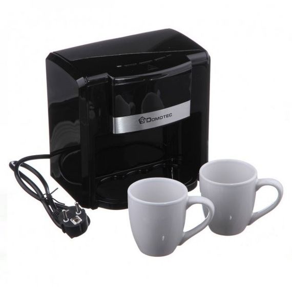 Кавоварка на 2 чашки 420 мл з ложкою Domotec MS-115 (47534-115_471) | Зображення 4