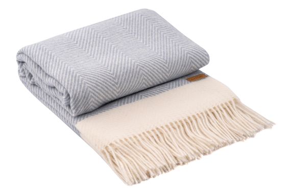 Плед Ardesto Leonardo Bianco 140x200см 100% вовна, блакитний (ART0503LB) | Зображення 4