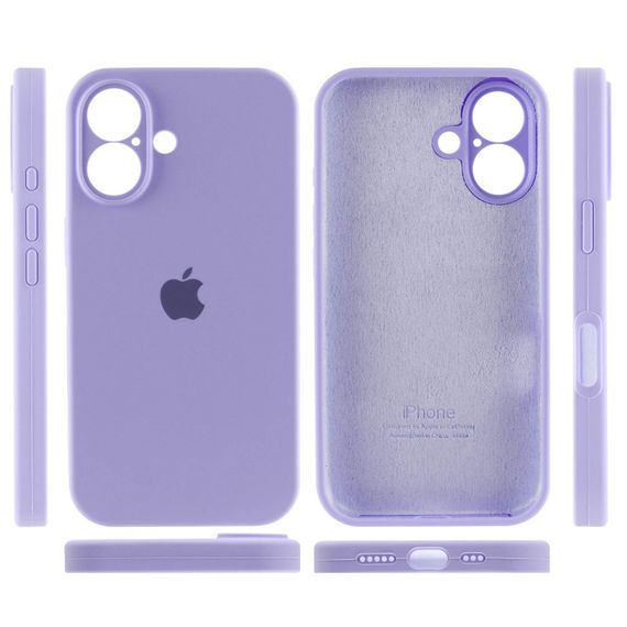 Чехол Silicone Case Full Camera Protective (AA) для Apple iPhone 16 Plus (6.7") Сиреневый / Dasheen | Зображення 3