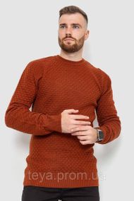 Светр чоловічий, колір теракотовий, розміри M, L, L, XL, XXL, 93*2,5 см FA_008093