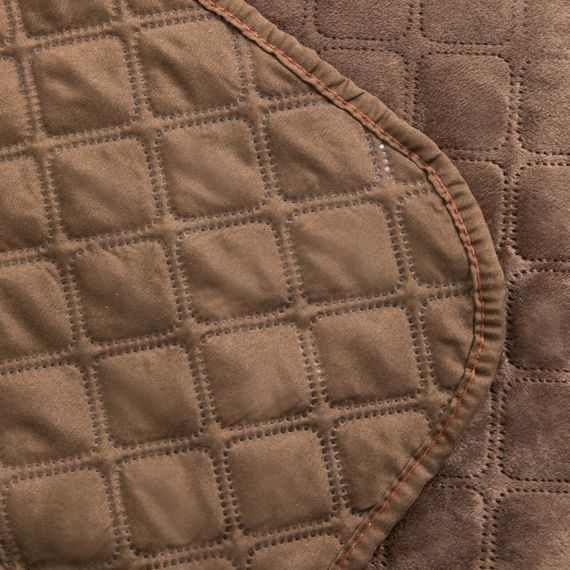Покрывало двуспальное ТЕП Velour Ромб 4-00516-22404 180х240 см коричневое | Зображення 3