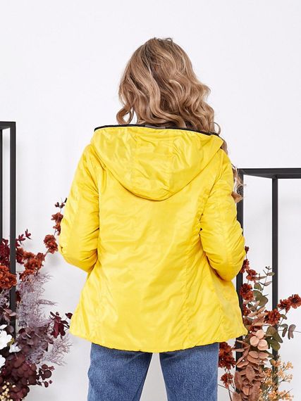 Куртка двостороння, арт.185, сірий / жовтий | Зображення 4