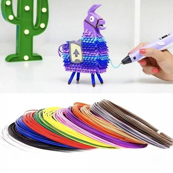 Набор пластика для 3D ручек 20 шт по 10м Разноцветный