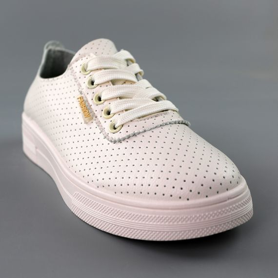 Кеди жіночі перфорація 591558 Молочні 36 37 38 39 40 41 | Зображення 1