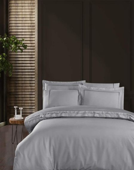 Постельное белье First Choice V.I.P Satin Moonlight 200 х 220 см Pierre Grey