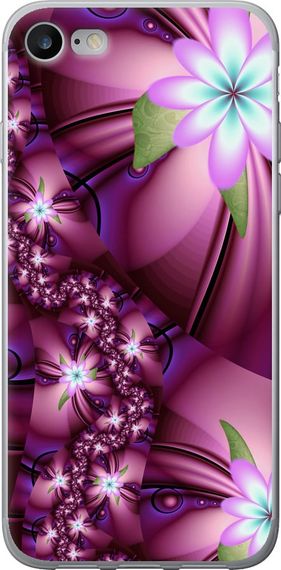 Чехол на iPhone SE 2020 Цветочная мозаика "1961u-2013-17620"