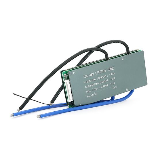 BMS плата Leiba LiFePO4 48V 16S 120A,алюминиевый радиатор