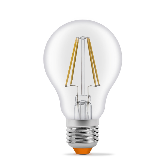 Лампа A60 7W E27 4100К 220V Filament LED Videx | Зображення 2