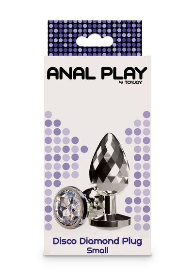 Анальная пробка ToyJoy Anal Play Disco Diamond серебристая, Small sexstyle | Зображення 4
