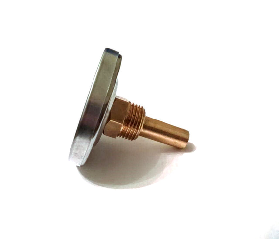 Термометр D 63мм/от -30°С до +60°С биметаллический L-50мм 1/2" PAKKENS Турция | Зображення 3