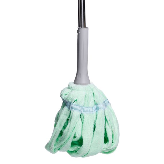 Швабра телескопічна для миття підлоги універсальна мотузкова швабра з самовіджимом для прибирання М'ятний HP-35015-13M | Зображення 1