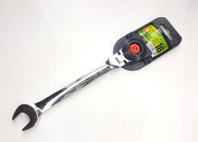 Ключ ріжково-тріскачний 16 мм. з карданом КТ-2081-16К Alloid