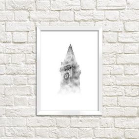 Постер в рамці Біг-Бен 30x42 см, A3 (WMT3_ART055_WH)