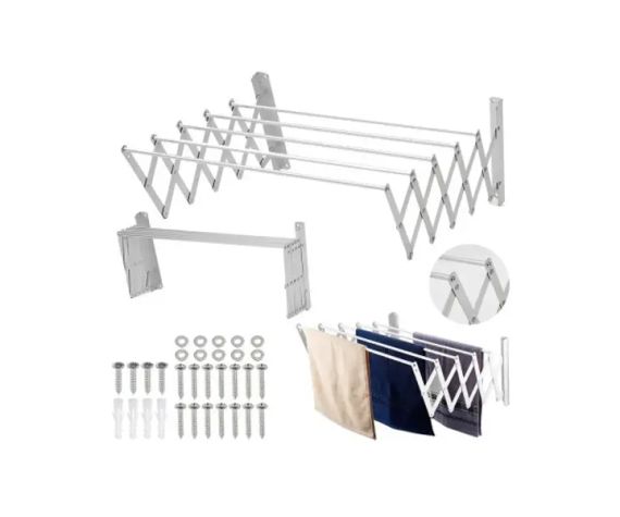 Сушарка для одягу настінна розсувна SKLM-3 (80*70*26.5) | Зображення 2