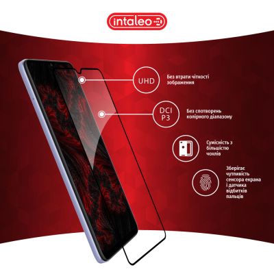 Стекло защитное Intaleo Full Glue Xiaomi Redmi 12C (1283126573774) | Зображення 3