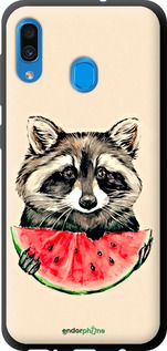 Чохол на Samsung Galaxy A30 2019 A305F Єнотик з кавуном "4605b-1670-2448"