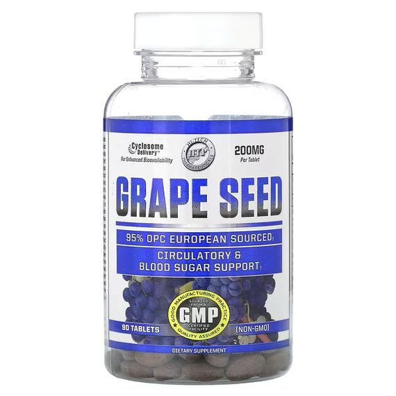 Екстракт кісточок європейського винограду Hi-Tech Pharmaceuticals Grape Seed 200 мг 90 таблеток