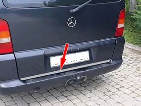 Кромка багажника (нерж) для Mercedes Vito W638 1996-2003 гг