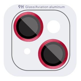 Захисне скло Metal Classic на камеру (у упак.) для Apple iPhone 15 (6.1") / 15 Plus (6.7") Червоний / Red