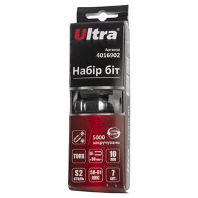 Набір біт Ultra TORX 10мм 7шт S2 (пласт кейс) 4016902