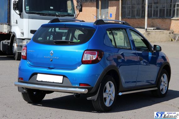 Задня дуга AK002 (нерж) для Dacia Sandero 2013-2020 рр | Зображення 3