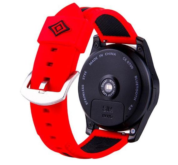 Силіконовий ремінець Primo Dart для годинника Samsung Gear S3 Classic SM-R770 / Frontier RM-760 - Red&Black | Зображення 1