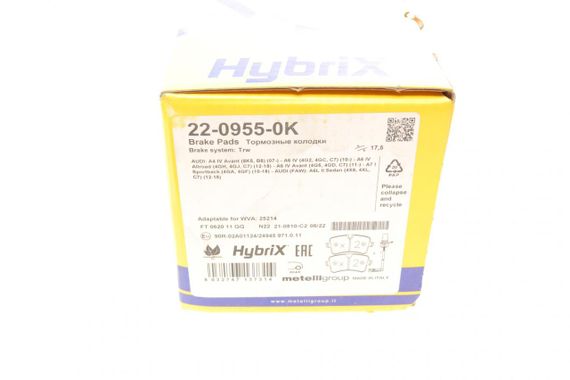 Колодки гальмівні задні Audi A4 A5 A6 A7 10- +датчик  22-0955-0K | Зображення 8