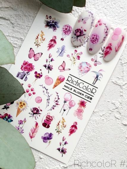 Рифленый слайдер RichColor 026 на водяной основе (6.5x9.5см) | Зображення 1