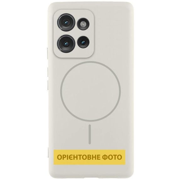 Чехол Silicone Cover Lakshmi Full Camera (AA) with MagFit для Motorola Edge 60 / 60 Fusion Черный / Black Білий / White
