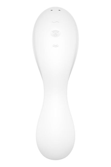 Вакуумний смарт-стимулятор із вібрацією Satisfyer Curvy Trinity 5+, Білий | Зображення 4