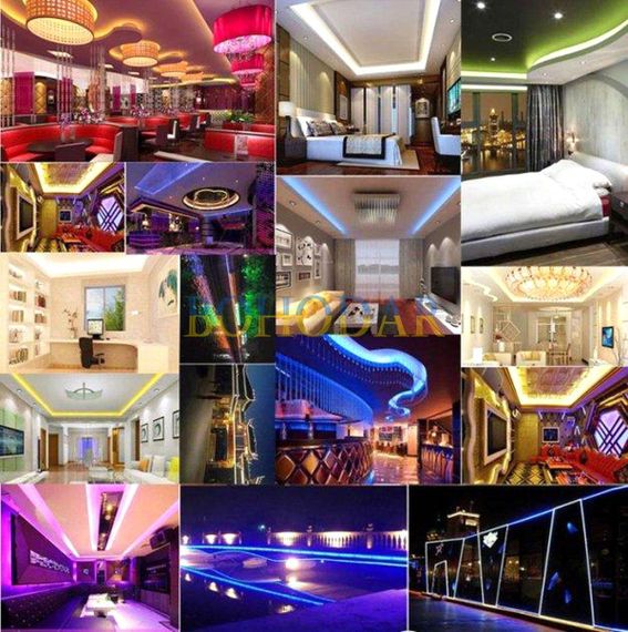 Комплект світлодіодна стрічка лента LEDSTRIP LED 3528 5 метрів RGB SMD різнокольорова + Блок живлення + Контролер + Пульт Польща! | Зображення 3