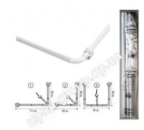 Карниз для ванної кутовий ELIF