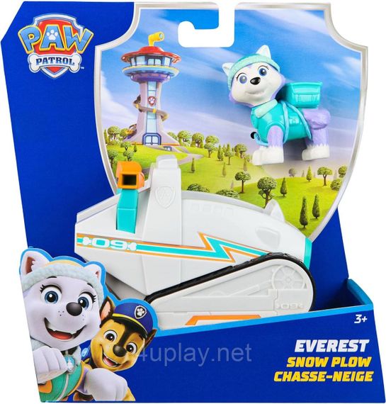 Щенячий патруль Рятувальний снігоход та фігурка Еверест Paw Patrol Everest's Snow Plough Vehicle with Collectible Figure | Зображення 1