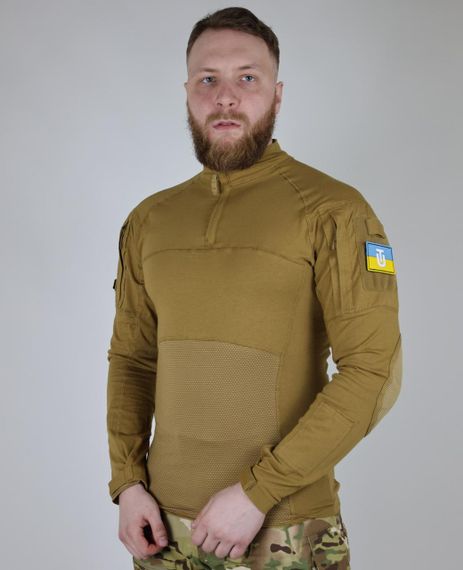 УБАКС трикотаж ULTIMATUM PRO довгий рукав Койот , Бойова сорочка для військових,Тактичний армійський убакс ЗСУ | Зображення 1