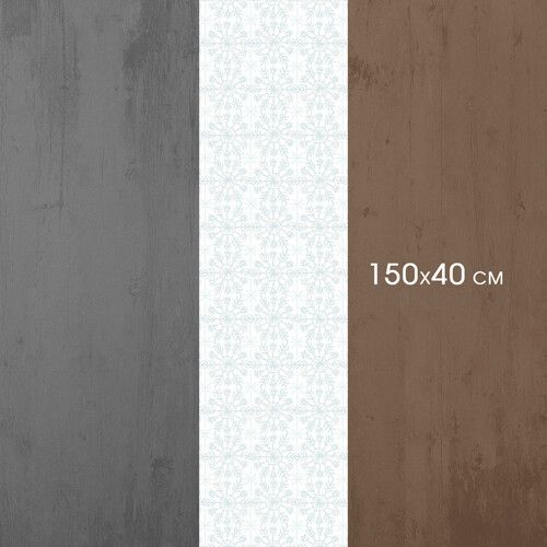 Доріжка на стіл Сині сніжинки 150x40 см (DR__23NG020) | Зображення 1