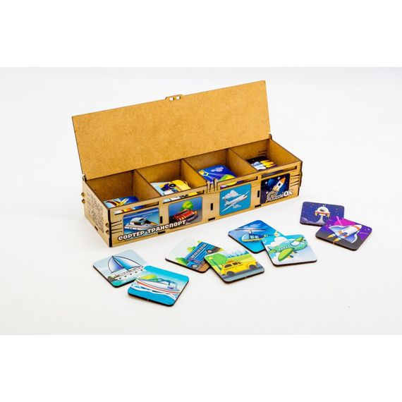 Детский Сортер Монтессори "Транспорт" Puz-34043 | Зображення 2