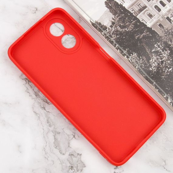 Силиконовый чехол Candy Full Camera для Oppo A78 4G Красный / Red | Зображення 2